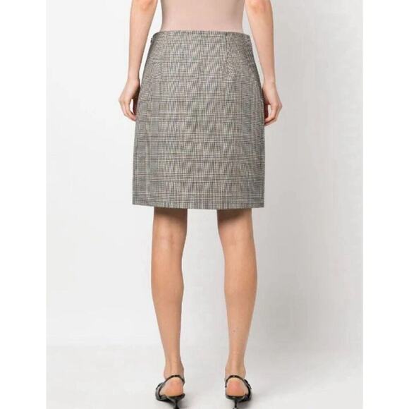 Ralph Lauren Collection Purple Label Prince of Wales Check Wool Short Skirt 12 L - Picture 3 of 10